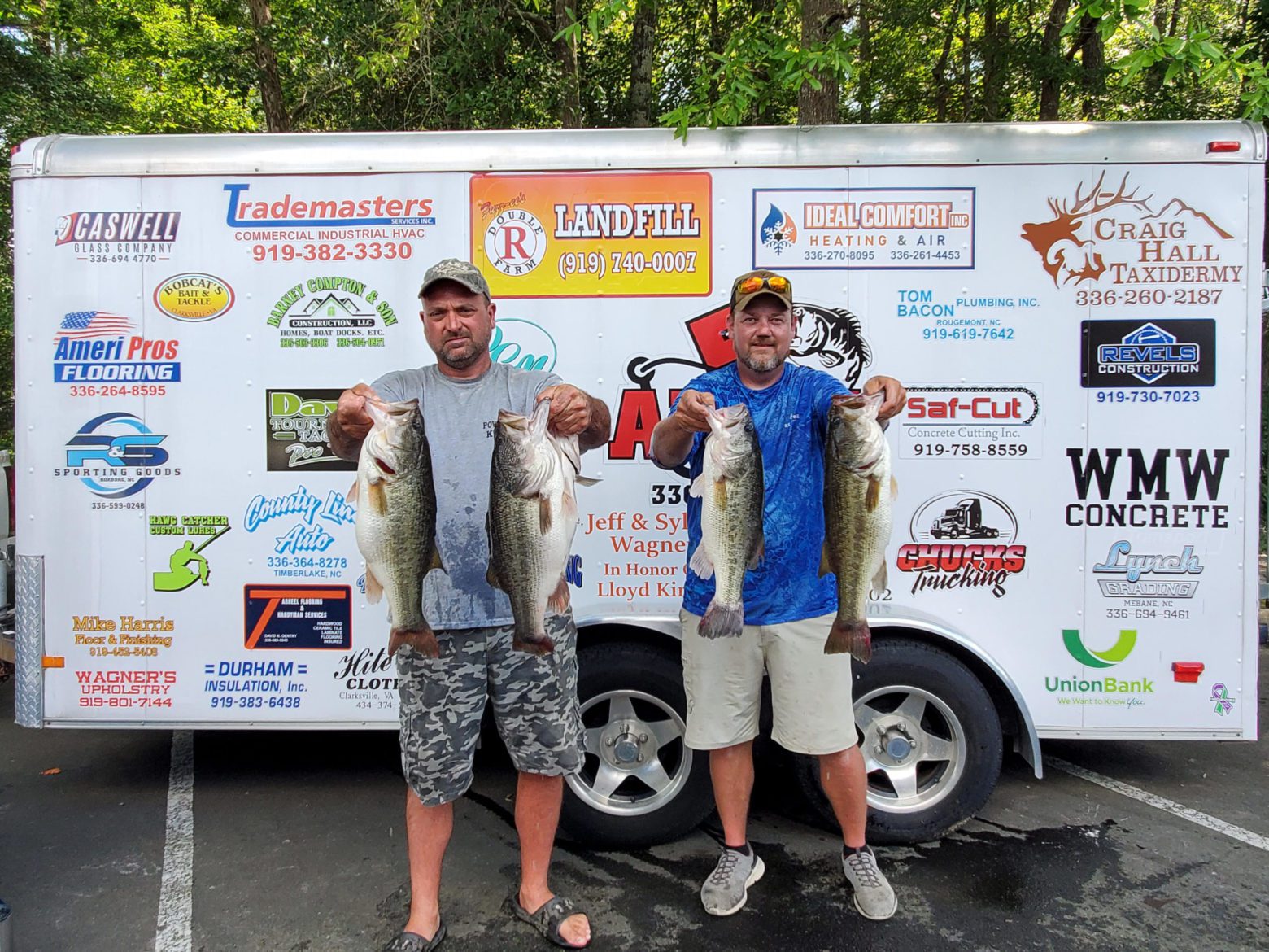 Morris & Glosson Win 5 Alive Team Trail Caswell Glass Heritage Trail Qualifier #5 Falls Lake