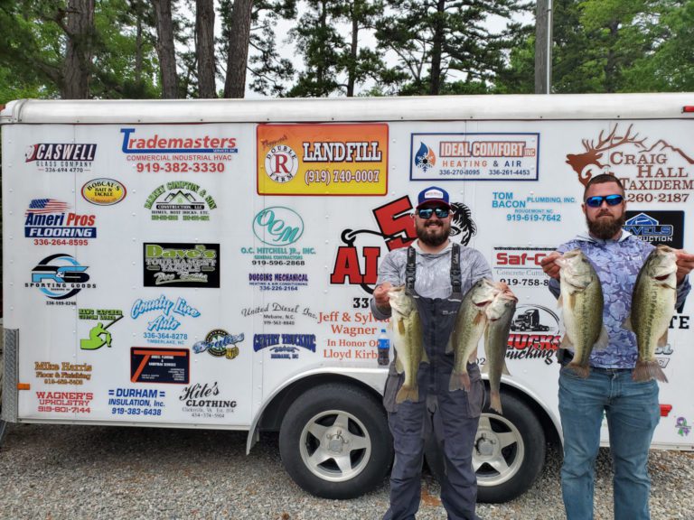 Anthony Frances & Cody Backus Win 5 Alive Team Trail /Cawell Glass Heritage Trail Qualifier #4 Kerr Lake