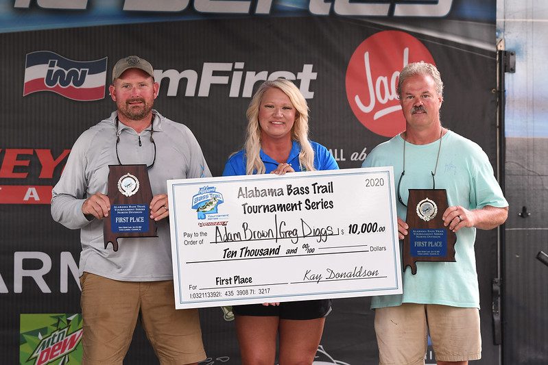 Brown and Diggs take the win on Neely Henry at Alabama Bass Trail North Division