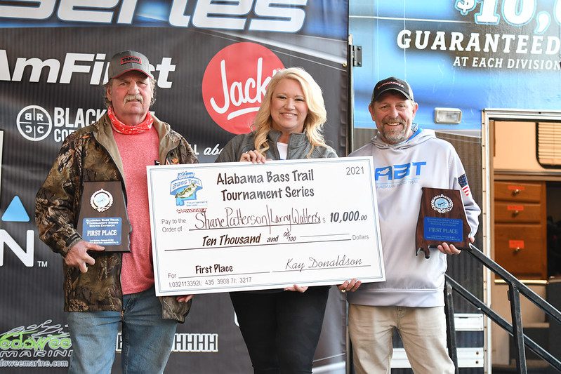 Larry Walters and Shane Patterson win Alabama Bass Trail South Lake Martin with 13.91 pounds