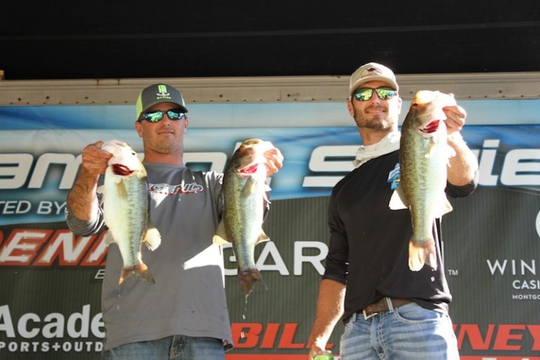 Chad and Chase Schroeder Win 2017 Alabama Bass Trail Lake Martin Spawning Bass Hold Out Despite Cold Fronts