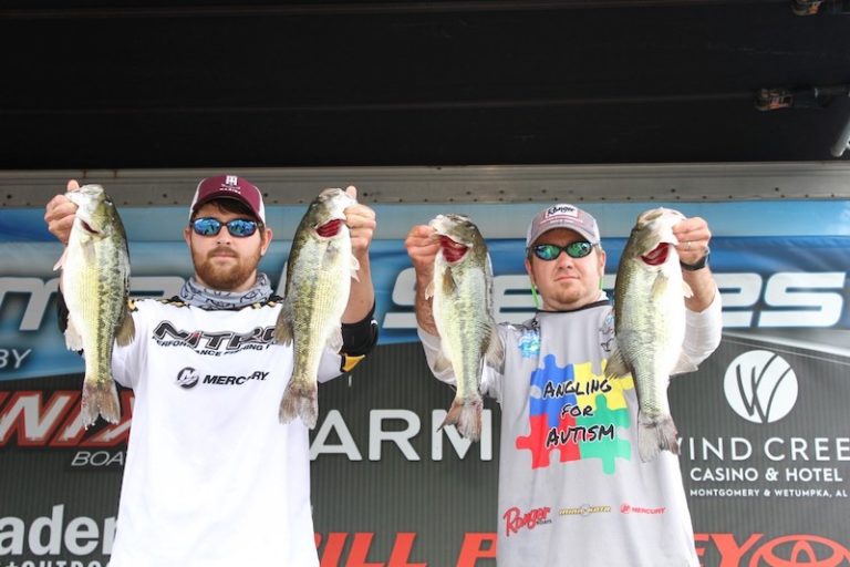 Wesley Sams and Jordan Wiggins Win 2017 Alabama Bass Trail Smith Lake April 22,2017