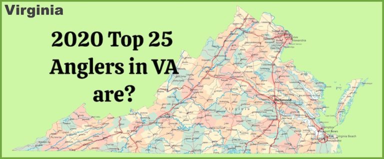 2020 Top 25 Anglers in VA are?