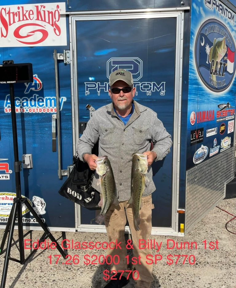 Eddie Glassock & Billy Dunn Win CATT Old North Kerr Lake, NC Mar 5, 2022