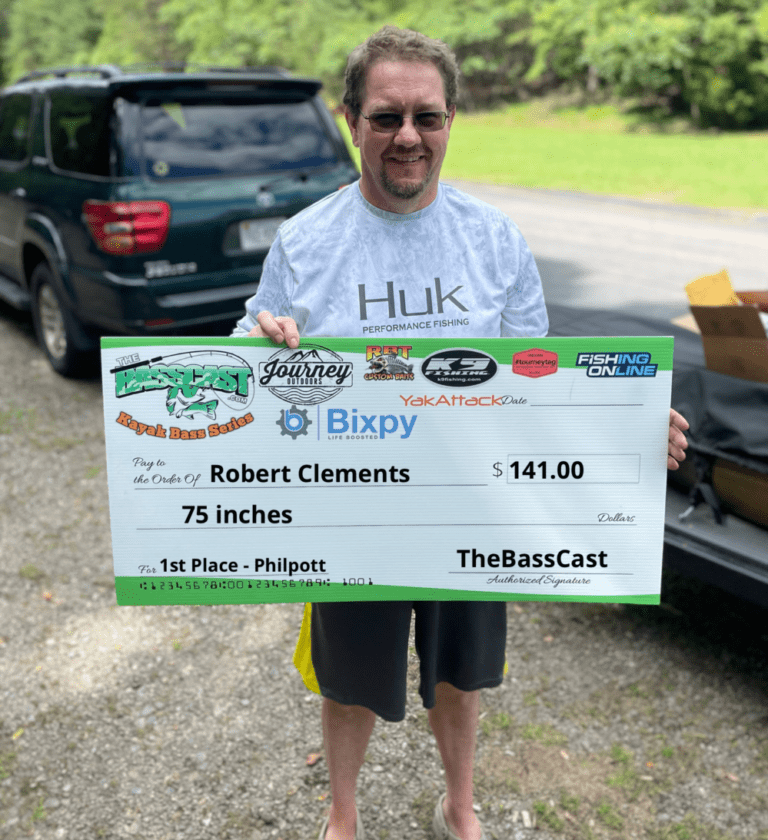Robert Clements Win’s Bass Cast Kayak Bass Series on Philpott Lake
