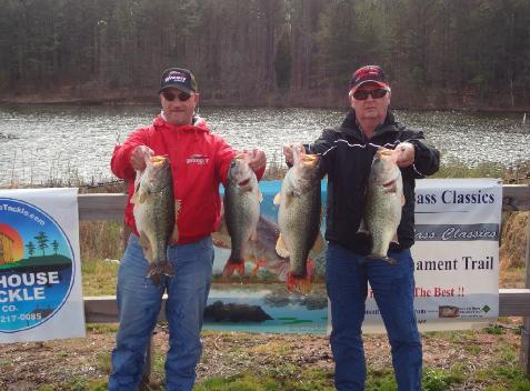 Mike Dinterman and Vern Fleming Win Piedmont Bass Classic $10,000 Spring Team Bass Trail Qualifier #1Saturday March 5th, 2016 ~ Shearon Harris
