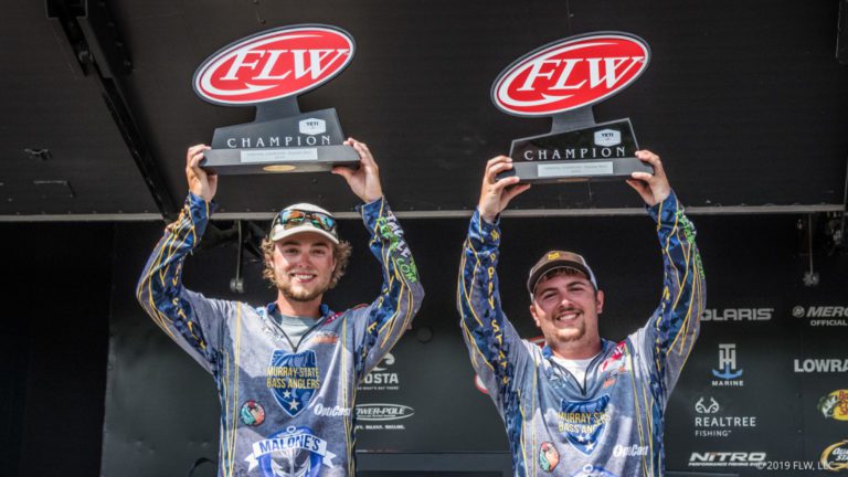 MURRAY STATE UNIVERSITY WINS YETI FLW COLLEGE FISHING NATIONAL CHAMPIONSHIP ON POTOMAC RIVER PRESENTED BY LOWRANCE