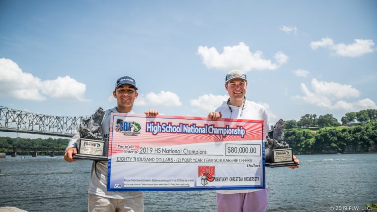 LOUISIANA’S NORTHLAKE CHRISTIAN SCHOOL WINS 2019 TBF/FLW HIGH SCHOOL FISHING NATIONAL CHAMPIONSHIP ON PICKWICK LAKE