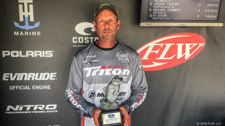 GEORGIA’S KILGORE WINS T-H MARINE FLW BASS FISHING LEAGUE TOURNAMENT ON LAKE NEELY HENRY