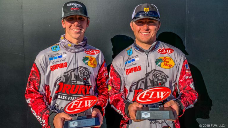 DRURY UNIVERSITY WINS YETI FLW COLLEGE FISHING TOURNAMENT ON LAKE OF THE OZARKS PRESENTED BY BASS PRO SHOPS