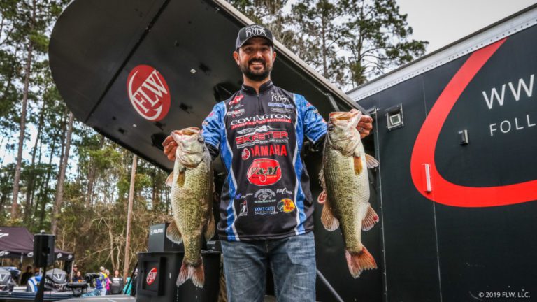 ROOKIE LEBRUN CATCHES 29-POUND LIMIT, LEADS DAY ONE OF FLW TOUR AT SAM RAYBURN RESERVOIR PRESENTED BY POLARIS
