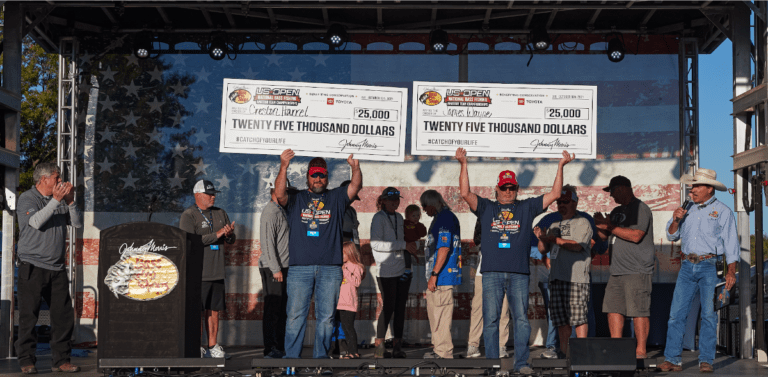 Oklahoma Fishing Buddies Win  Top Prizes at Bass Pro Shops US Open Regional Qualifying Event on Grand Lake