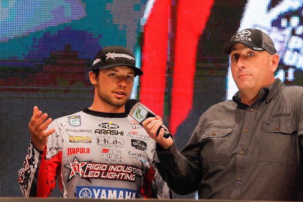 A Tough day one at the 2015 Bassmaster Classic for Brandon  Palaniuk