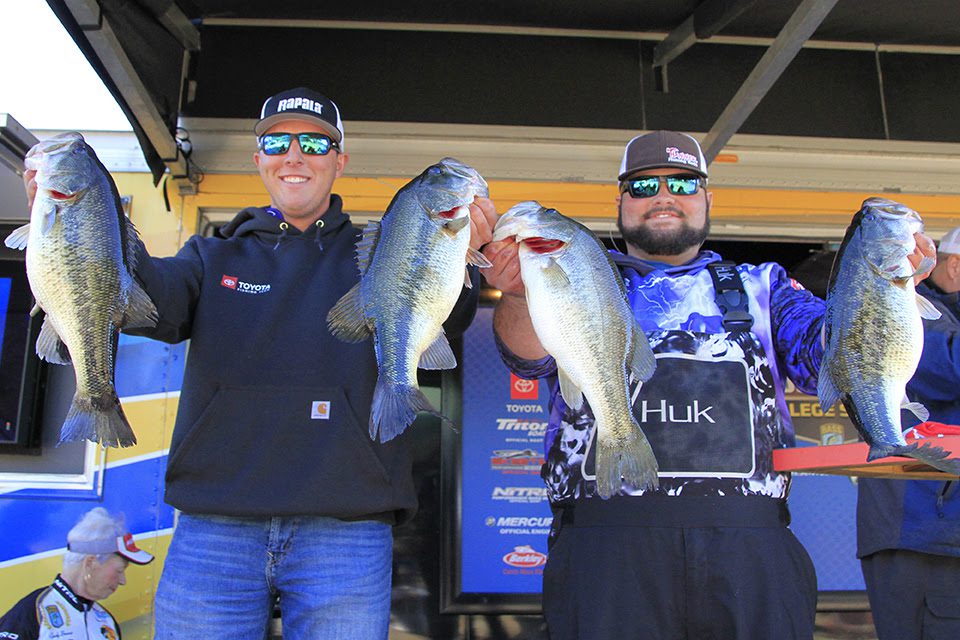 Bethel’s Huff And Pierce Maintain Lead At Bassmaster College Series Event On Toledo Bend
