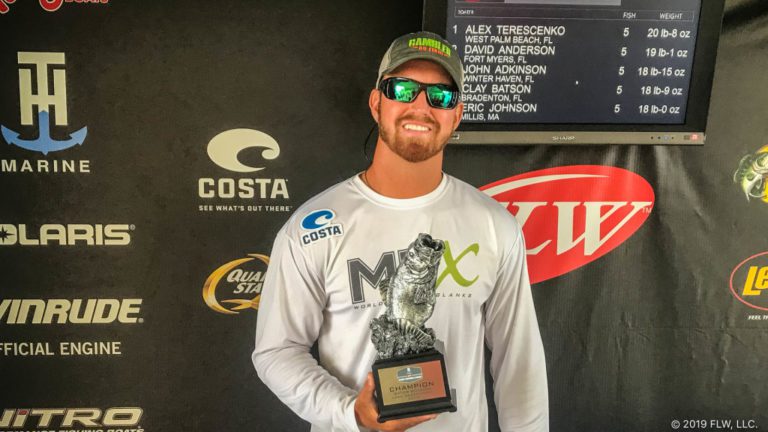 WEST PALM BEACH’S TERESCENKO WINS T-H MARINE FLW BASS FISHING LEAGUE GATOR DIVISION TOURNAMENT ON LAKE OKEECHOBEE PRESENTED BY NAVIONICS