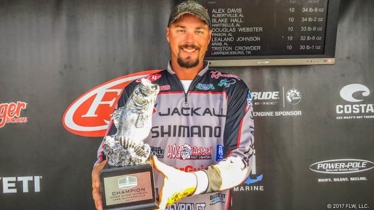DAVIS WINS T-H MARINE FLW BASS FISHING LEAGUE CHOO CHOO DIVISION FINALE ON LAKE GUNTERSVILLE PRESENTED BY MUD HOLE CUSTOM TACKLE