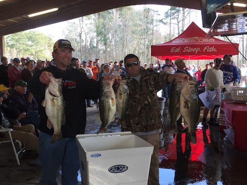 Bryan Cook & Steve Harmon Win Carolina’s Bass Challenge SC Division  March 5,2016