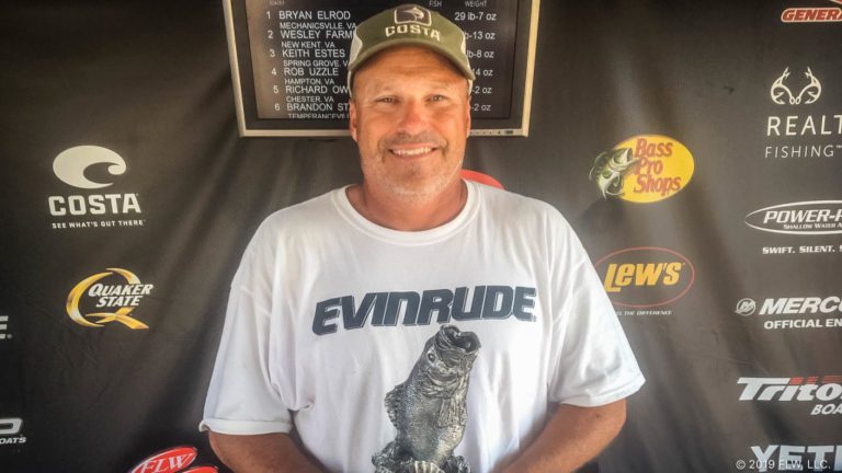 MECHANICSVILLE’S ELROD WINS TWO-DAY T-H MARINE FLW BASS FISHING LEAGUE EVENT ON JAMES RIVER