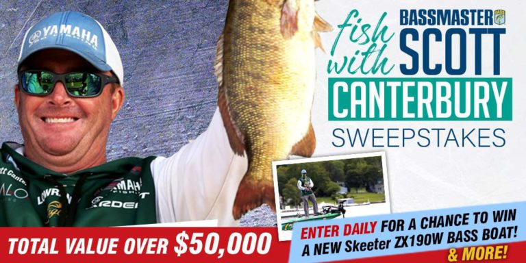 Fish With Scott Canterbury Sweepstakes Prizes Include New Skeeter Bass Boat