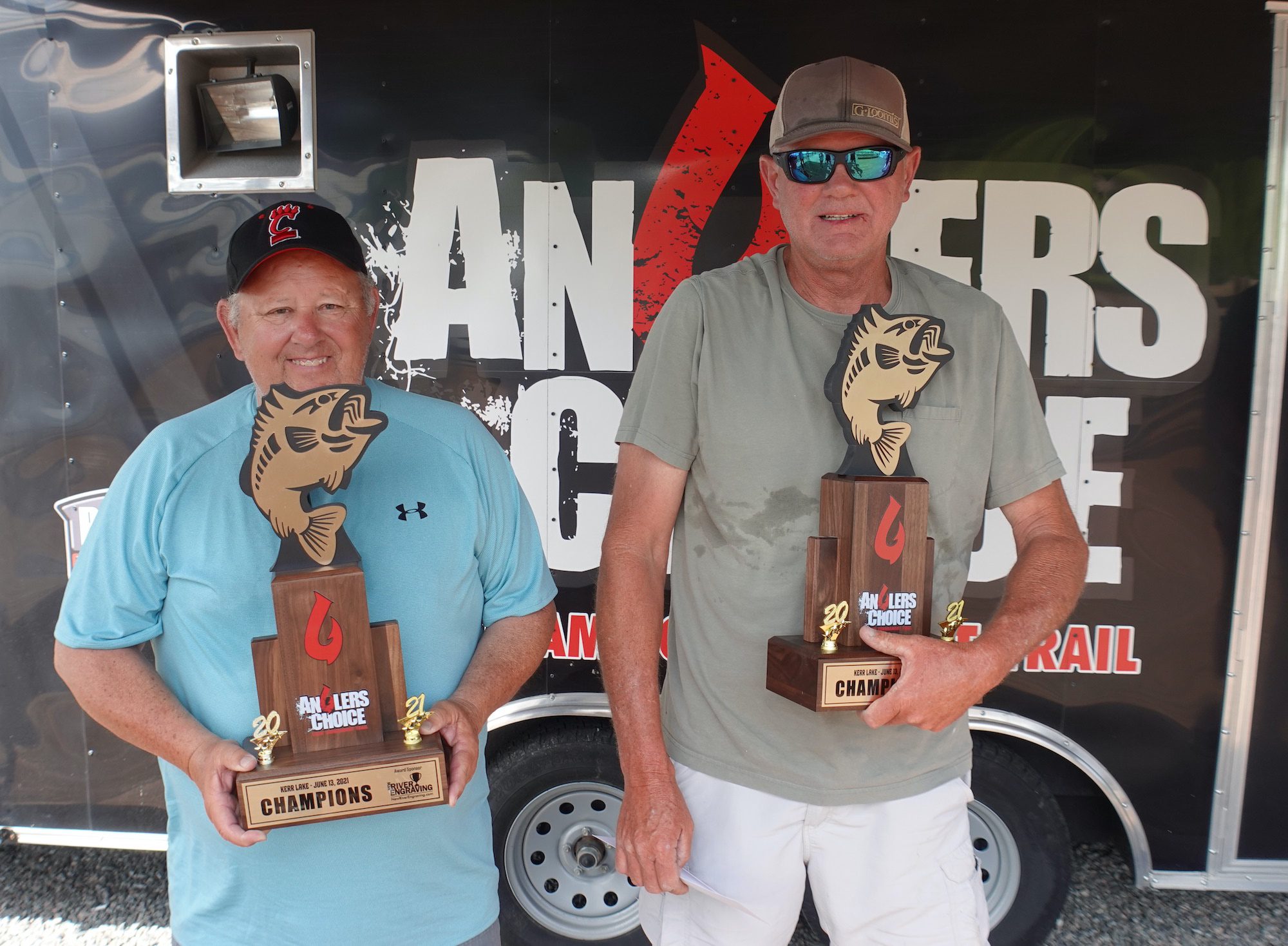 Steve Roberts & Mark Cooper Win Back to Back Anglers Choice events on Kerr Lake June 13th 2021