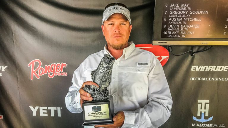 NORMANDY’S STEADMAN WINS T-H MARINE FLW BASS FISHING LEAGUE MUSIC CITY DIVISION TOURNAMENT ON TIMS FORD LAKE