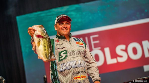 COLSON TAKES LEAD AT PROFESSIONAL BASS FISHING’S FORREST WOOD CUP PRESENTED BY WALMART