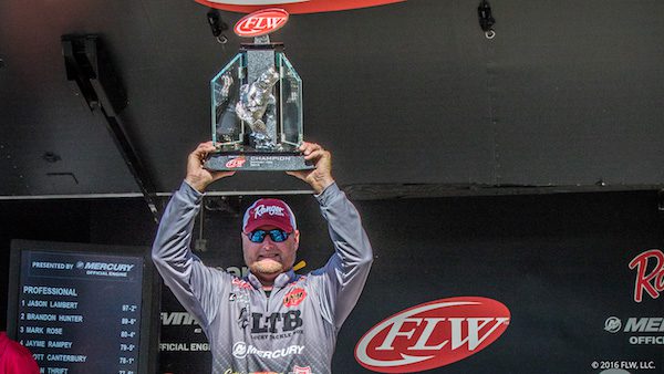 LAMBERT WINS WALMART FLW TOUR ON KENTUCKY LAKE PRESENTED BY MERCURY MARINE
