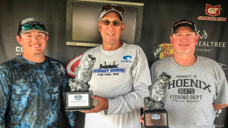 HUDSON, PUGH AND GREGORY TIE FOR T-H MARINE FLW BASS FISHING LEAGUE WIN ON LEWIS SMITH LAKE