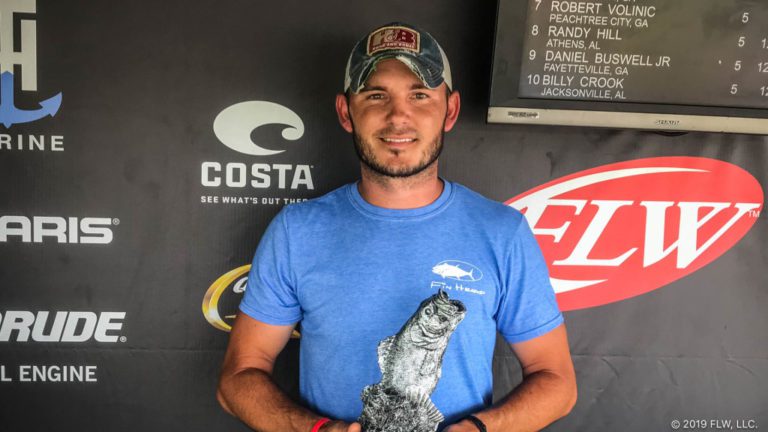 HERRON AND RUTLAND TIE FOR WIN AT T-H MARINE FLW BASS FISHING LEAGUE TOURNAMENT ON LAY LAKE