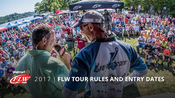FLW ANNOUNCES RULES, ENTRY DATES FOR 2017 FLW TOUR