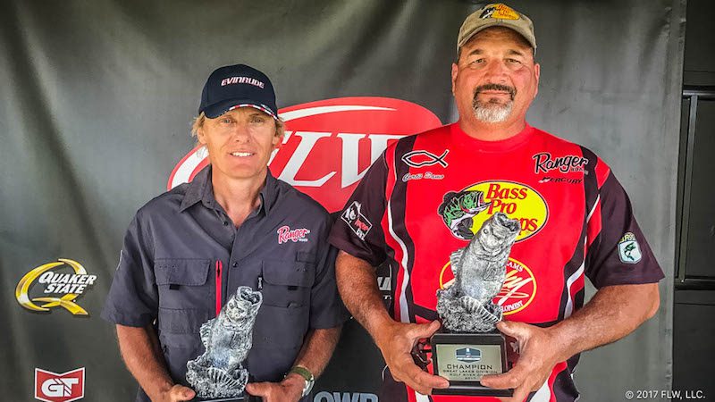 SAMO, FELDERMANN TIE FOR WIN AT T-H MARINE FLW BASS FISHING LEAGUE GREAT LAKES DIVISION EVENT ON WOLF RIVER CHAIN