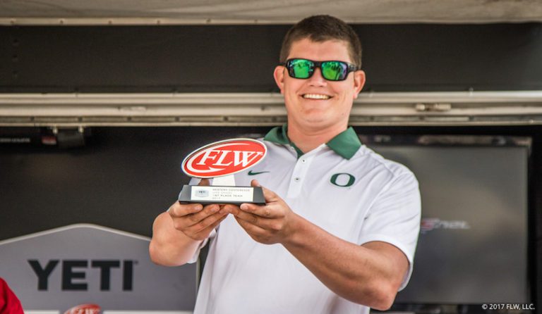 UNIVERSITY OF OREGON ANGLER WINS YETI FLW COLLEGE FISHING WESTERN CONFERENCE OPENER ON LAKE HAVASU