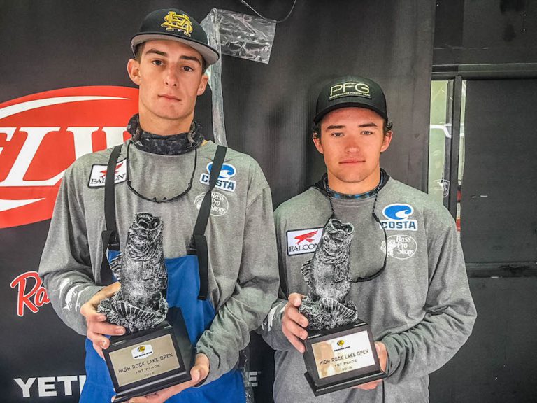 SHEETS MEMORIAL CHRISTIAN SCHOOL WINS BASS PRO SHOPS FLW HIGH SCHOOL FISHING HIGH ROCK LAKE OPEN IN NORTH CAROLINA