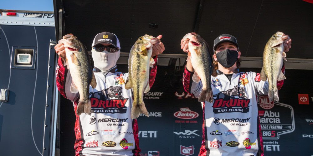 Drury University Grabs Early Lead at 2021 Abu Garcia College Fishing National Championship presented by Lowrance