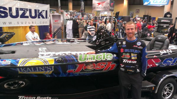 Brandon Card Unveils New Boat Wrap at 2014 Bassmaster Classic  Uncle Josh and Kalin’s become Title Sponsors