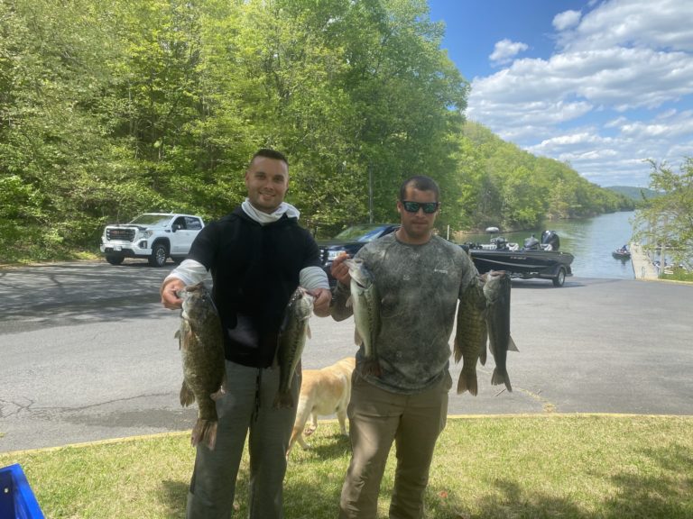 John & Jake Smith Win Rock Bottom Bass Club lake Moomaw May 15,2021