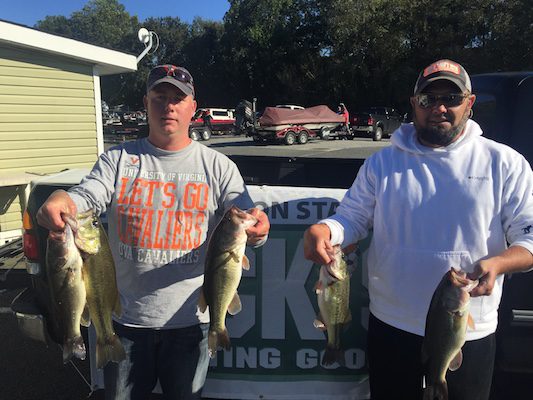 Keith Butler & Shannon Spradlin win Bass Cast Fall Trail on Lake Anna VA October 9,2016