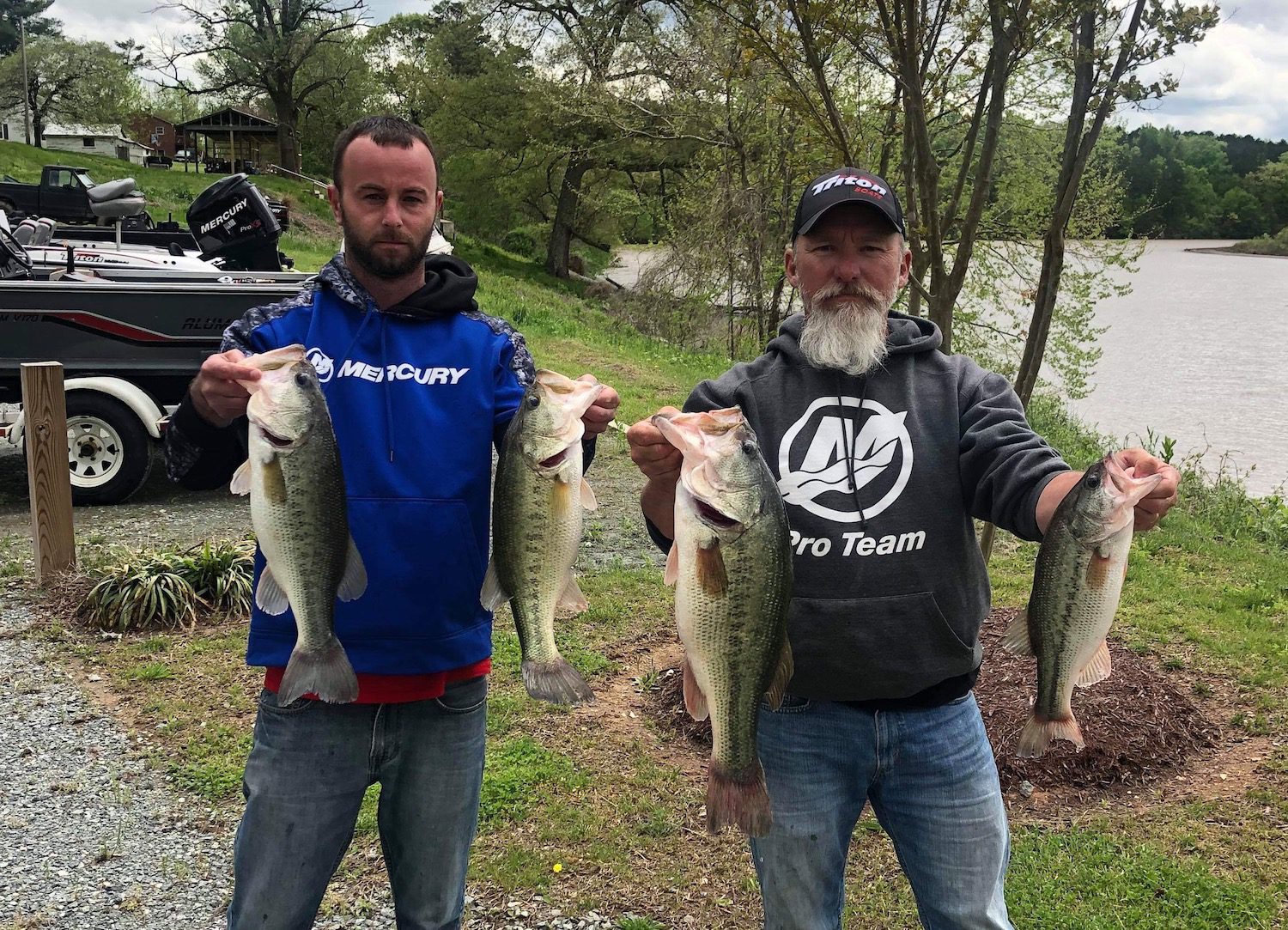 AJ Lucadamo and Bo Grovesnor  Win HillCity Bassmasters on  Banister River  April 20, 2019