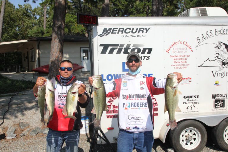 Clay Samples & Ryan Atkins Win Bass Nation of VA Fall Classic on Kerr Lake Oct 4th 2020