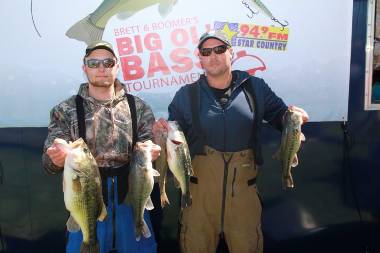 Glenn Gardner & Stephen Collins Win Brett & Boomers Big old Bass Tournament Claytor Lake April 21,2018