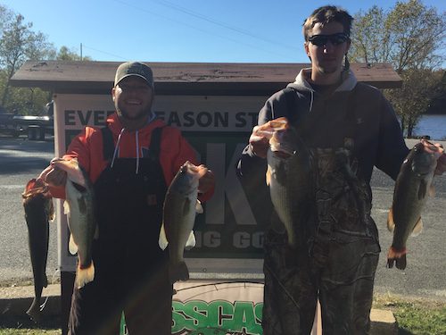 Tyler Trent & Brandon Rogers Win Bass Cast Fall Trail Buggs Island October 18th 2015