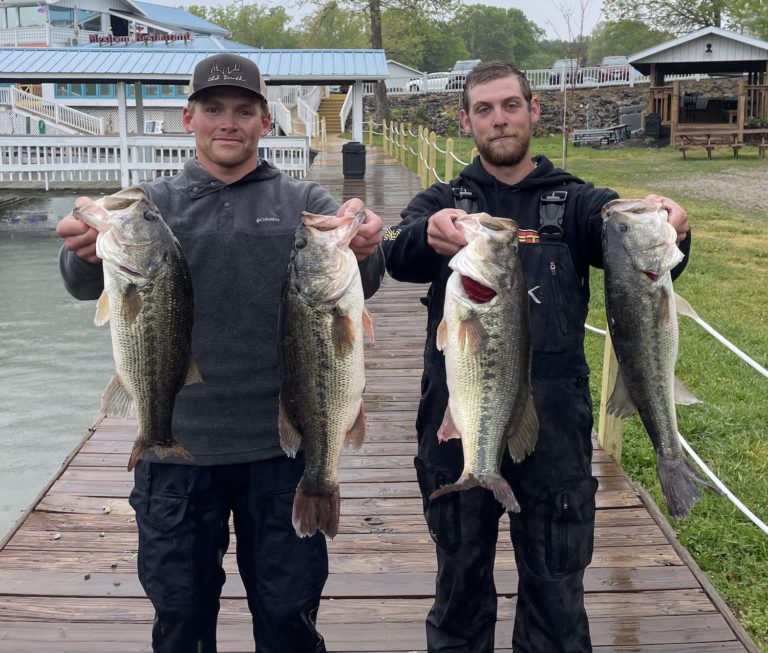 Drew Ahern & Frankie Shelton Win Bass Cast Tourney April 30th 2022 with 22.41 lbs