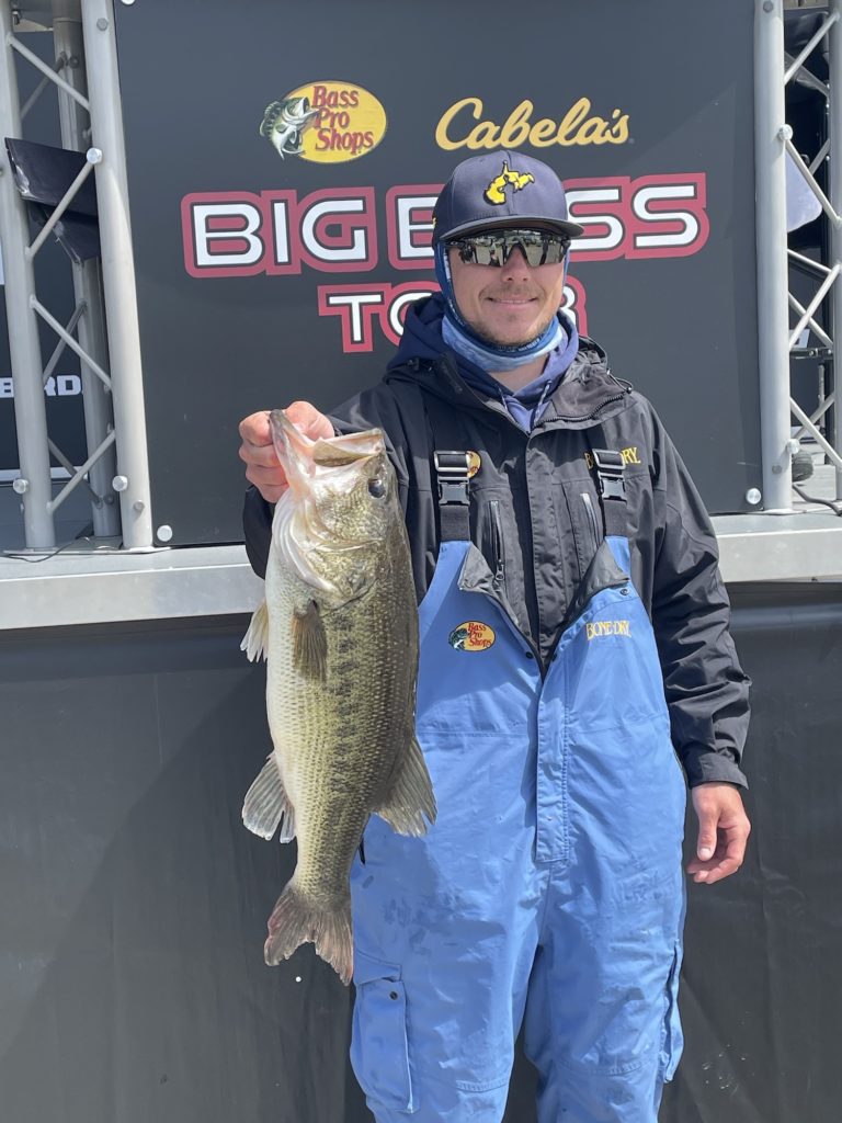James Earp leads Day 1 of the Big Bass Tour on Smith Mountain Lake