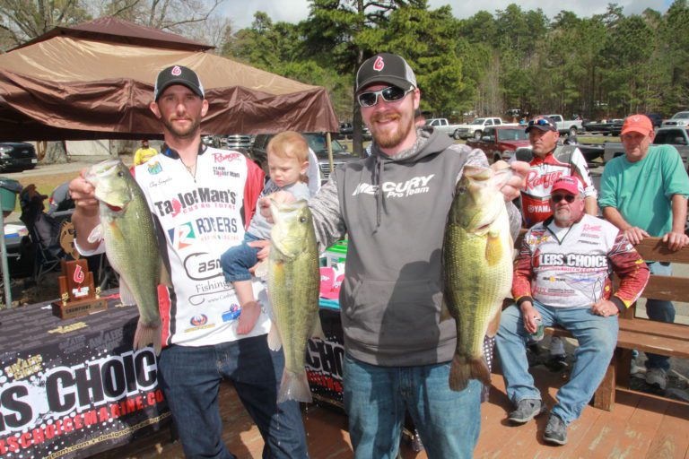 Tyler Purcell & Clay Samples Win Angler’s Choice Kerr Lake April 6,2019 with 22.58 lbs