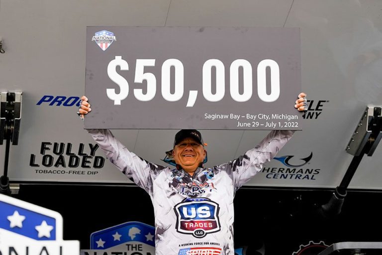 Gary Adkins holds on to the win along with the Champion’s Shield and $50,000.