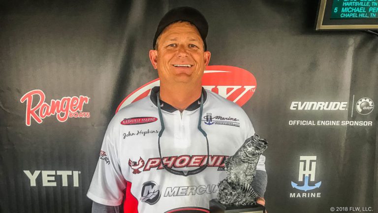 HENDERSONVILLE’S HOPKINS WINS T-H MARINE FLW BASS FISHING LEAGUE MUSIC CITY DIVISION EVENT ON PERCY PRIEST LAKE PRESENTED BY NAVIONICS