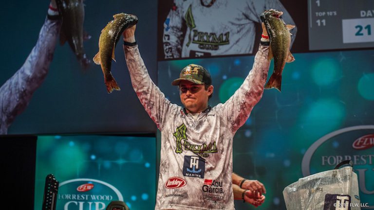 ALABAMA ROOKIE ATKINS GRABS LEAD AFTER DAY ONE OF PROFESSIONAL BASS FISHING’S FORREST WOOD CUP