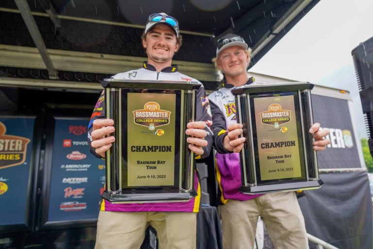 Linder And Thompson Come From Behind For Bassmaster College Series Win On Saginaw Bay