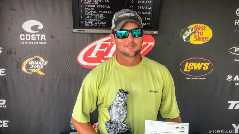BYHALIA’S LEWELLEN WINS TWO-DAY T-H MARINE FLW BASS FISHING LEAGUE EVENT ON PICKWICK LAKE