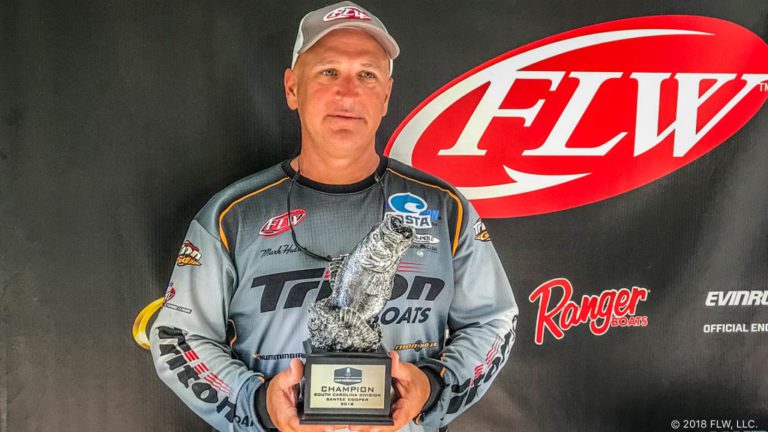 HUTSON WINS T-H MARINE FLW BASS FISHING LEAGUE SOUTH CAROLINA DIVISION EVENT ON SANTEE COOPER LAKES